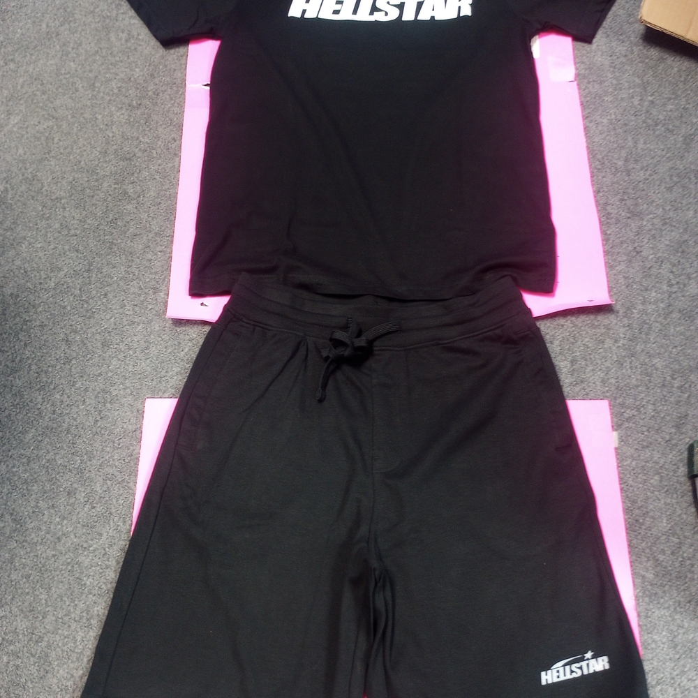 Hellstar Black T-Shirt and Shorts Set (New)